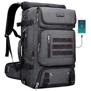 WITZMAN Gray Backpack with USB Port